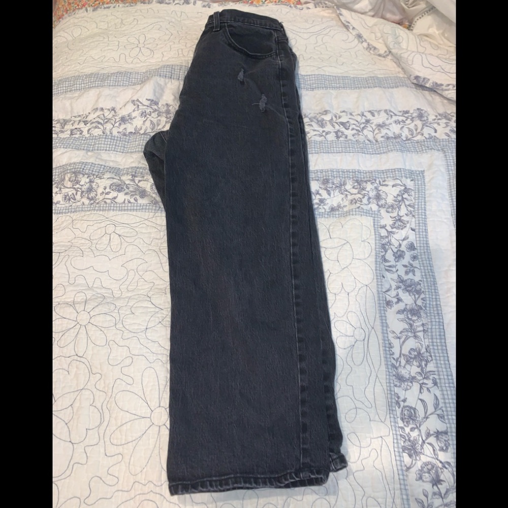 UNIVERSAL THREADS STRAIGHT LEG HIGH-RISE BLACK JEANS